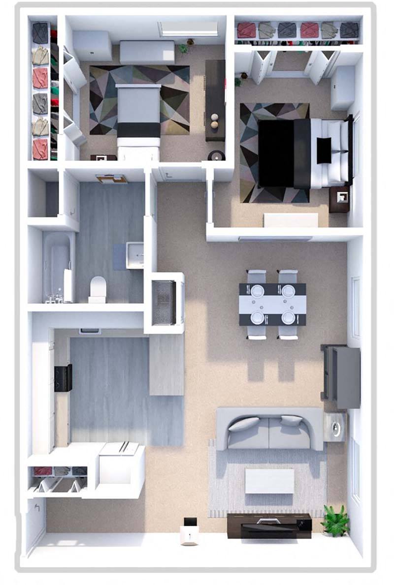 The Huron floor plan